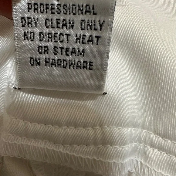 Cache White Cargo Capri Pants Belted Wide Leg Y2K Utility Trousers Womens 4 - Picture 11 of 11